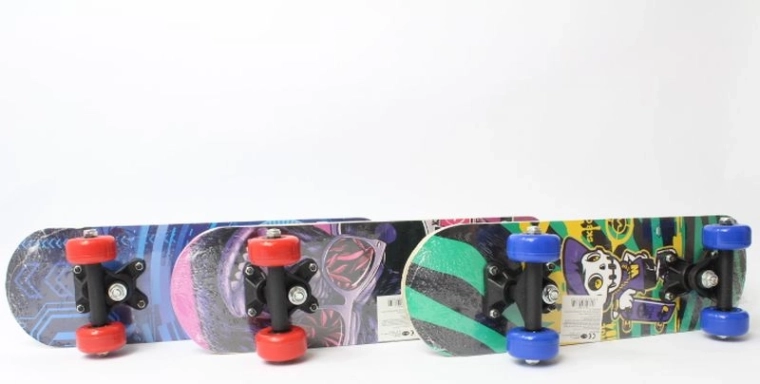 Skateboard en bois 43 cm pour enfants et débutants