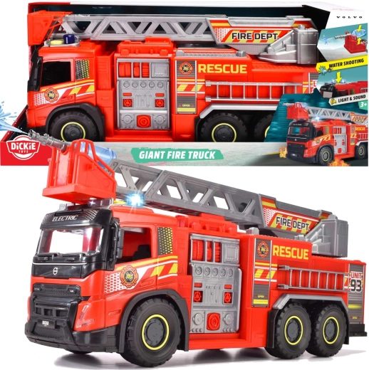 Grand camion de pompiers Volvo SOS Dickie Toys de 57 cm