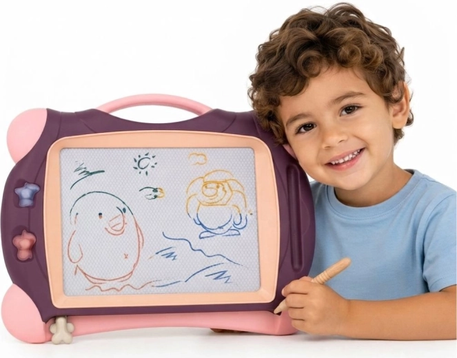 Tablette de dessin magnétique Woopie avec 2 tampons
