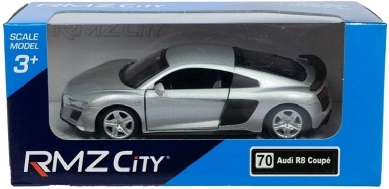 RMZ Audi R8 2019 modèle de voiture argenté