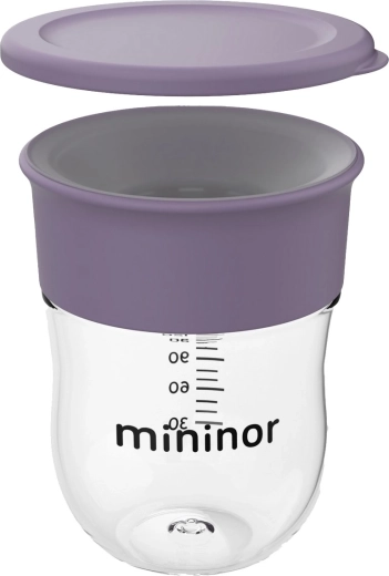 Gobelet d’apprentissage Mininor 360° 220 ml lilac flower