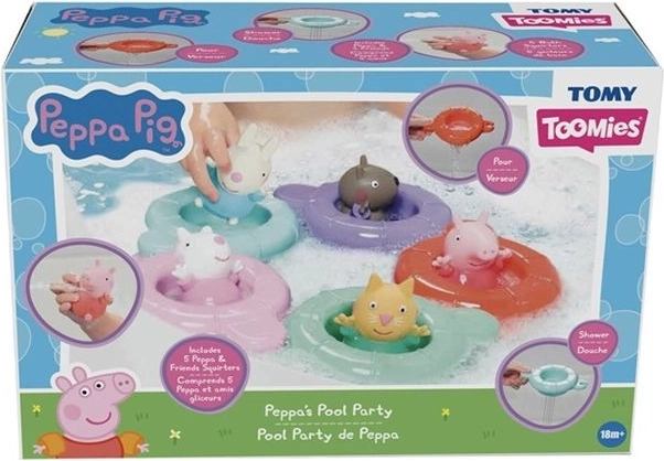 Tomy Peppa Pig jouet de bain avec anneaux flottants et effet fontaine
