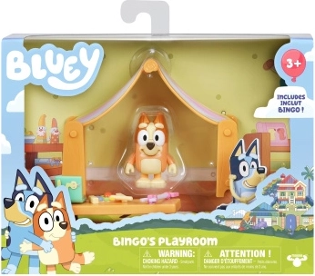 Bluey mini-salle de jeu avec figurine Bingo