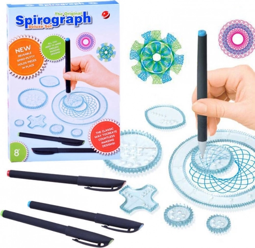 Spirographe – kit créatif éducatif pour dessiner des spirales