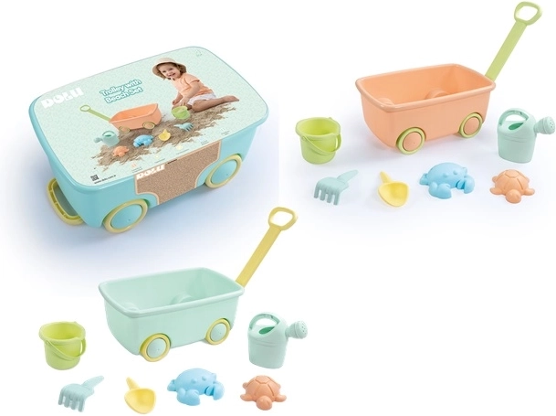 Chariot de plage Dolu avec set de jeu de sable