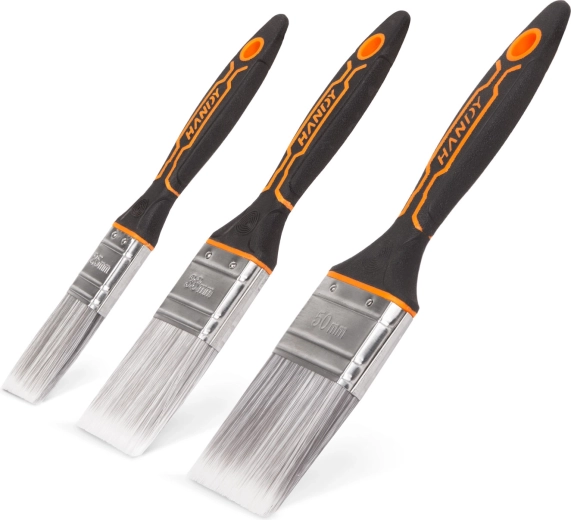Set de pinceaux plats de peinture, 3 pièces