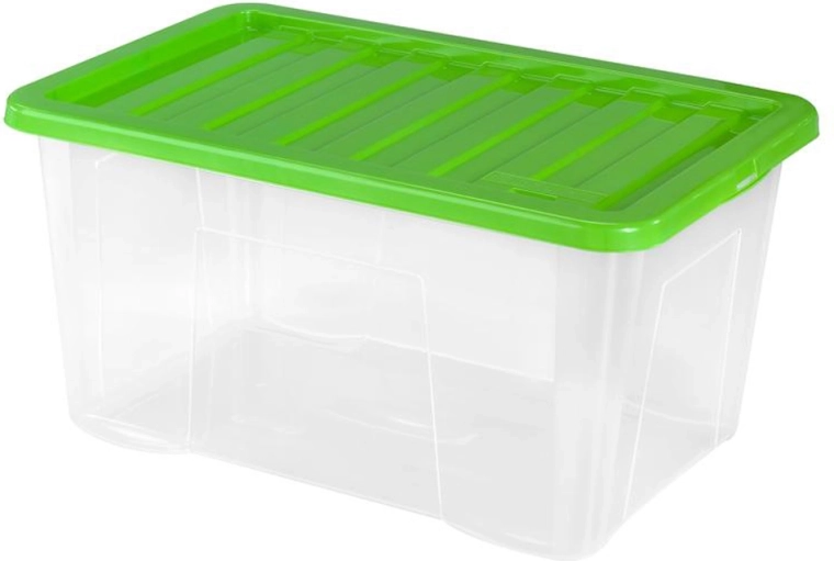 Boîte de rangement en plastique avec couvercle HEIDRUN Quasar 60 l