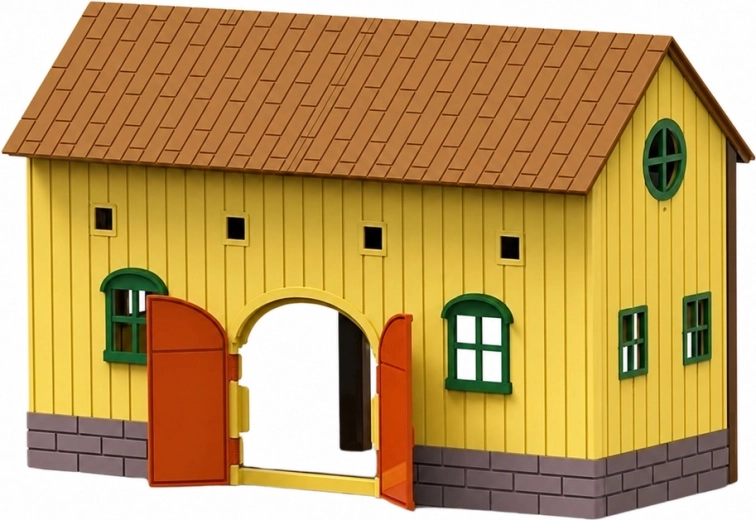 Écurie avec portes ouvrantes
