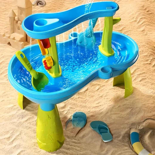 Effets d’eau en cascade et roues rotatives