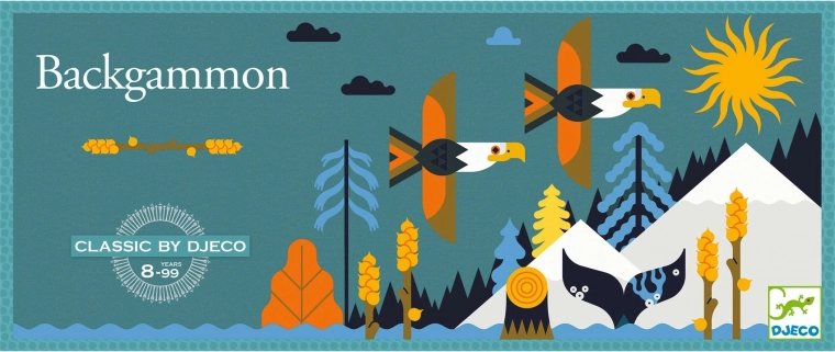 Jeu de backgammon de Djeco