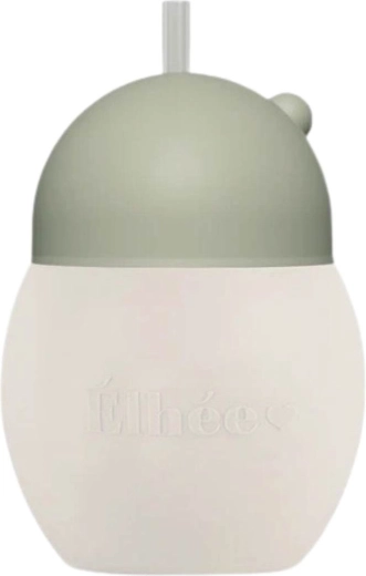 Élhée gobelet d’apprentissage avec paille coconut 240 ml sand sage