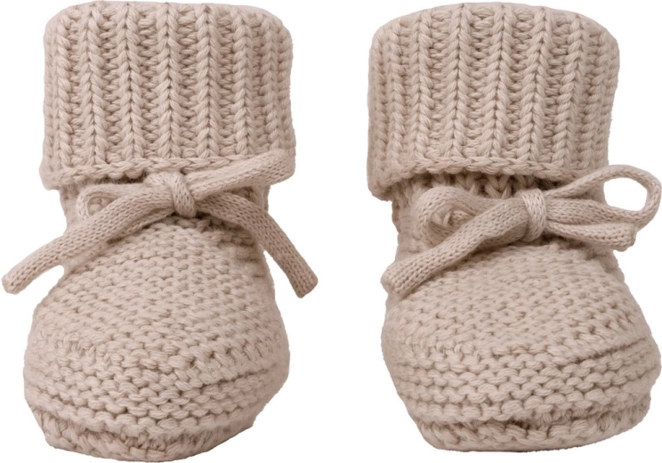 Chaussons tricotés Lodger birch 0–6 mois