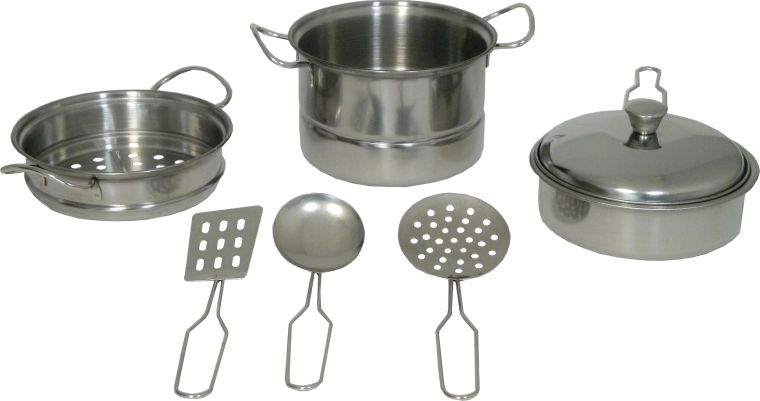 Set de cuisine en métal pour enfants