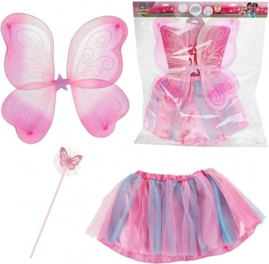 Costume de fée avec ailes et tutu