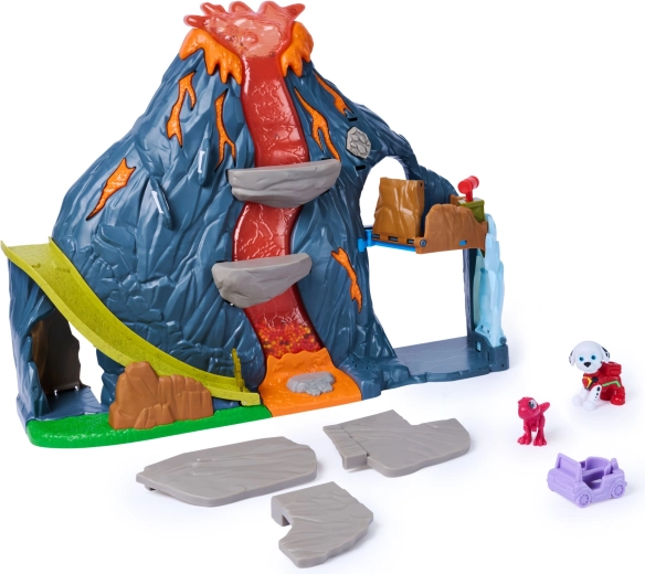 La Pat' Patrouille Dino Movie, set de jeu volcan avec effets