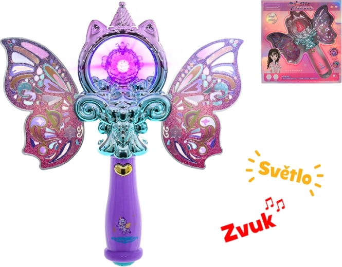 Baguette magique lumineuse pour petites fées 21 cm
