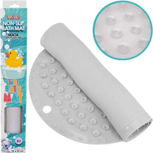 Tuban tapis de bain antidérapant Tubi, gris 70 × 35 cm