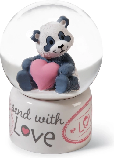 Mignon panda Love avec cœur rose