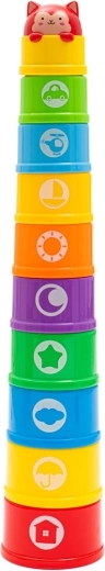 Gobelets empilables numérotés avec mélodie BABY MIX, 10 pièces