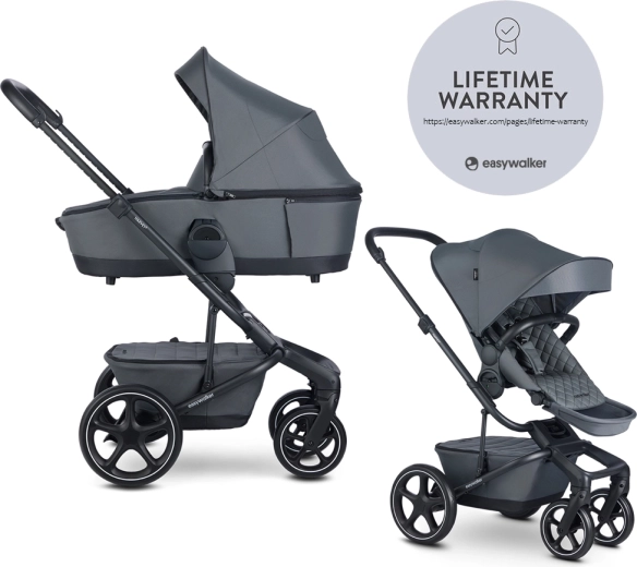 Easywalker harvey⁵ poussette combinée premium 2 en 1 – Gris minéral