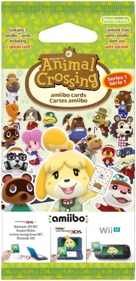Cartes amiibo Animal Crossing – série 1 (paquet de 3 cartes)