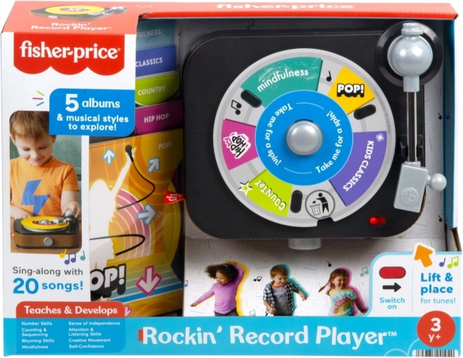 Tourne-disque pour tout-petits FISHER-PRICE – radio interactive pour enfants