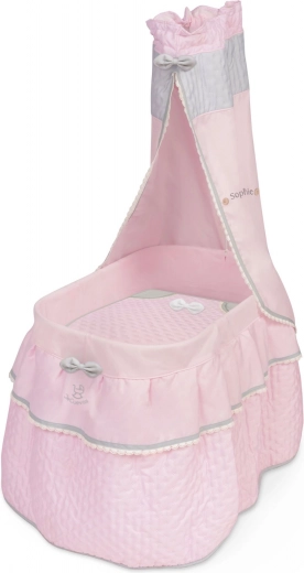 Lit à roulettes pour poupées avec baldaquin et couette Sophie – DeCuevas