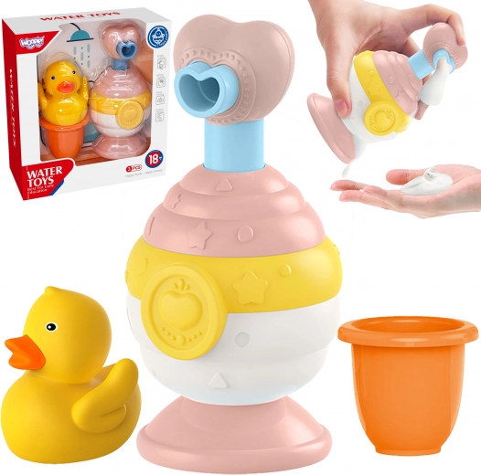 Woopie Jouets de bain Set : Gobelet, Canard et Distributeur de Savon