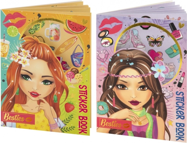 Livre d’autocollants – habille ta poupée A5