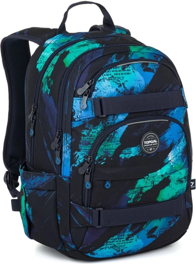 Sac à dos étudiant Topgal Azure splash