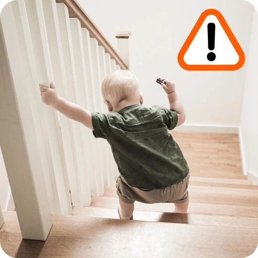 Protection aux escaliers et dans les passages