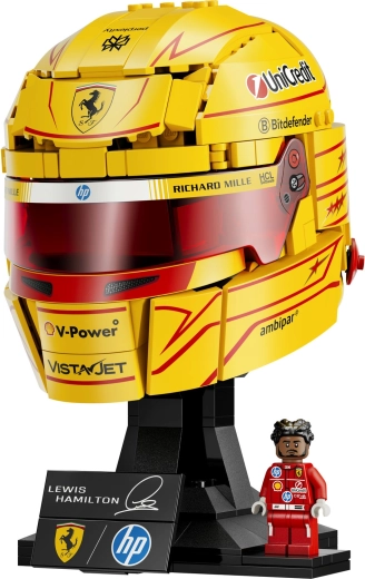Casque emblématique aux couleurs de Ferrari