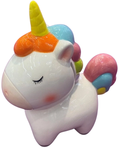 Tirelire en céramique licorne
