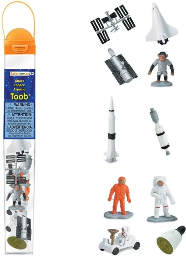 Safari Ltd. Toobs tube Espace avec 10 figurines