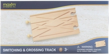 Maxim croisement à double sens pour circuits de trains en bois