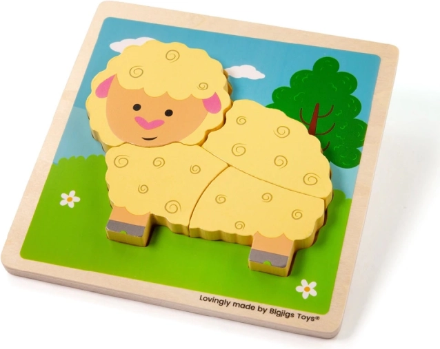 Puzzle encastrable Mouton de Bigjigs Toys