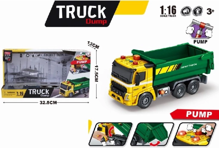 Camion benne 1:16 avec lumières et sons