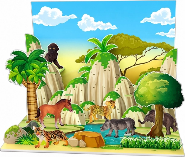 Diorama de parc 3D pour un jeu encore plus immersif