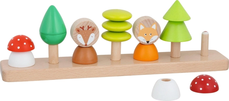 Jeu de tri des couleurs et des formes, les amis de la forêt - 1 pièce