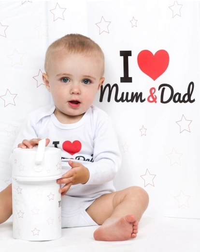 Imprimé original « I Love Mum and Dad »