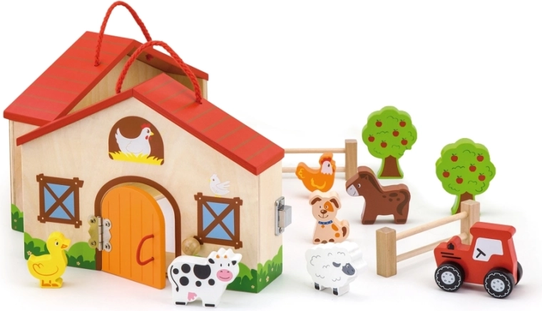 Ferme portable avec poignée – idéale pour les voyages