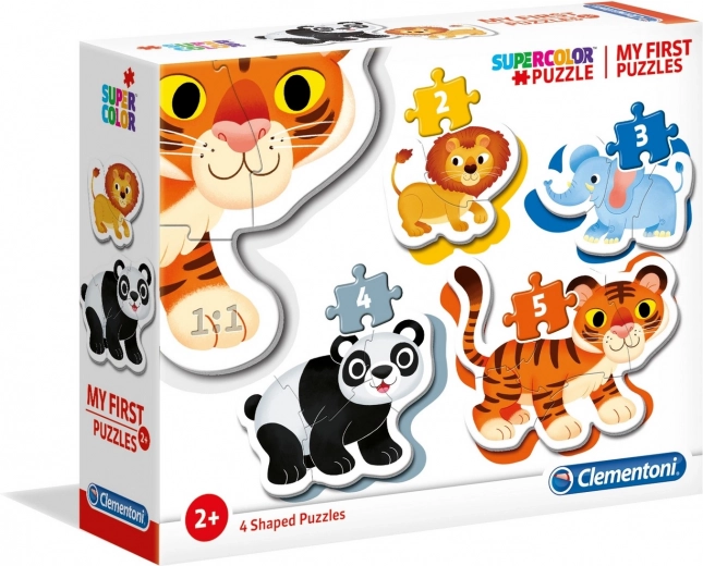 Mes premiers puzzles Safari 4-en-1 (2–5 pièces) CLEMENTONI
