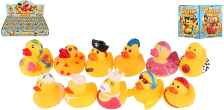 Canard en caoutchouc surprise, assortiment de modèles - 1 pièce