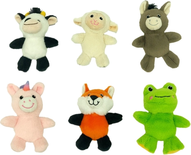 6 adorables peluches dans un seul coffret