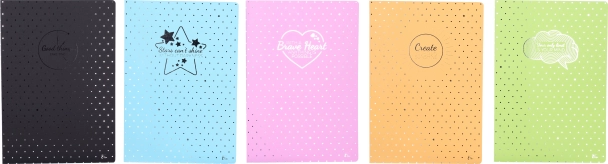 Cahier A4 ligné 100 feuilles - Pois