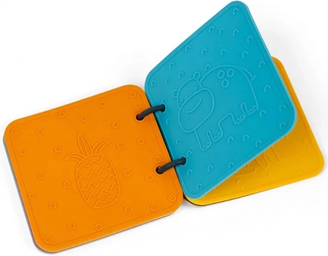 Livre en silicone pour le développement sensoriel et moteur