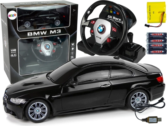 Voiture de course télécommandée BMW M3 noire