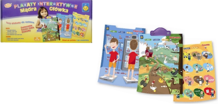 Affiches interactives – animaux, parties du corps et métiers