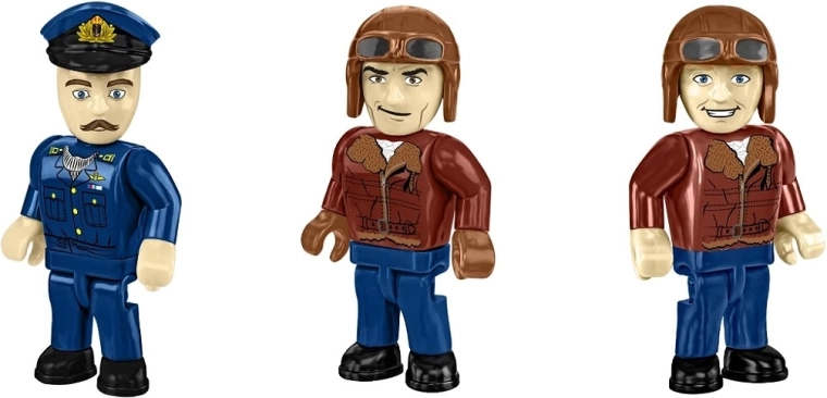 3 figurines d’équipage pour une scène authentique