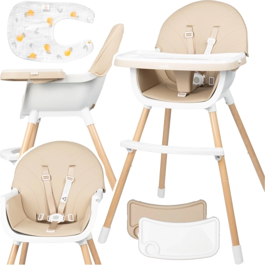 Chaise haute BITEO beige